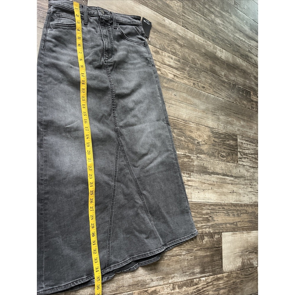 JOE'S JEANS A-LINE MAXI SKIRT IN FAYE BLACK SIZE 26 $208msrp - Picture 6 of 8
